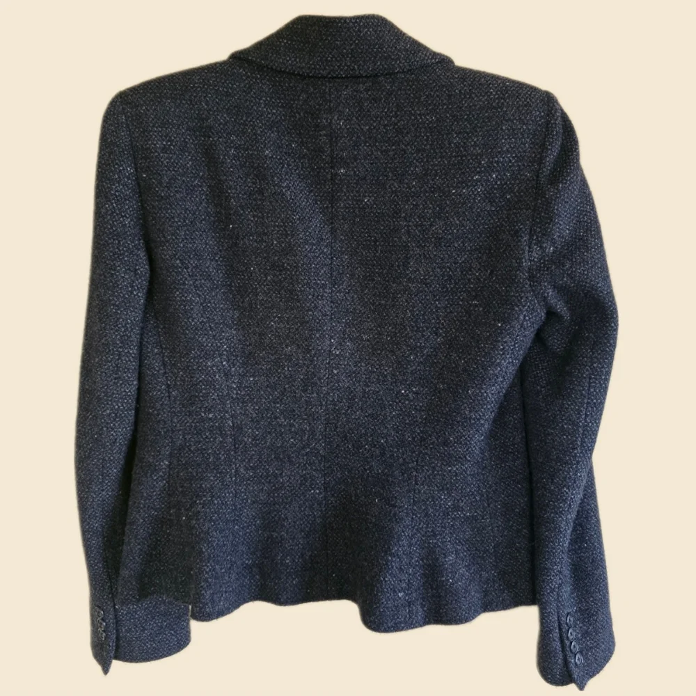 Timeless! Lauren Ralph Lauren Lined Wool Blend Tweed Jacket Blazer 14